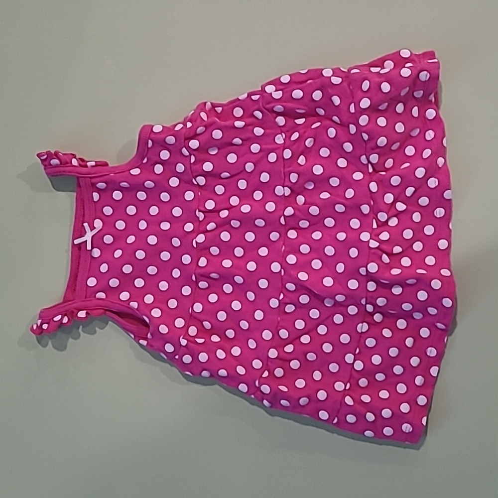 HB 9-12 month hot pink polka dot summer dress